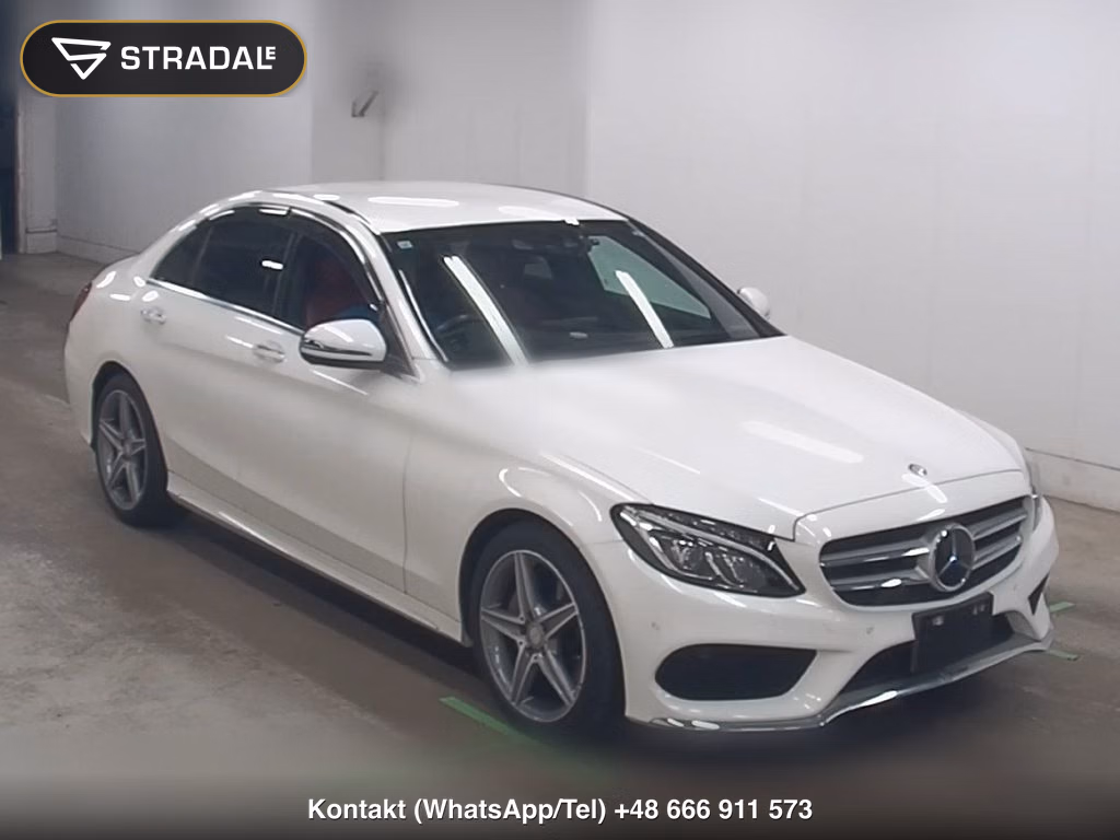 MERCEDES BENZ C-CLASS 4D C200 AVANTGARDE AMG LINE 2015, aukcja z Japonii, zdjęcie 1