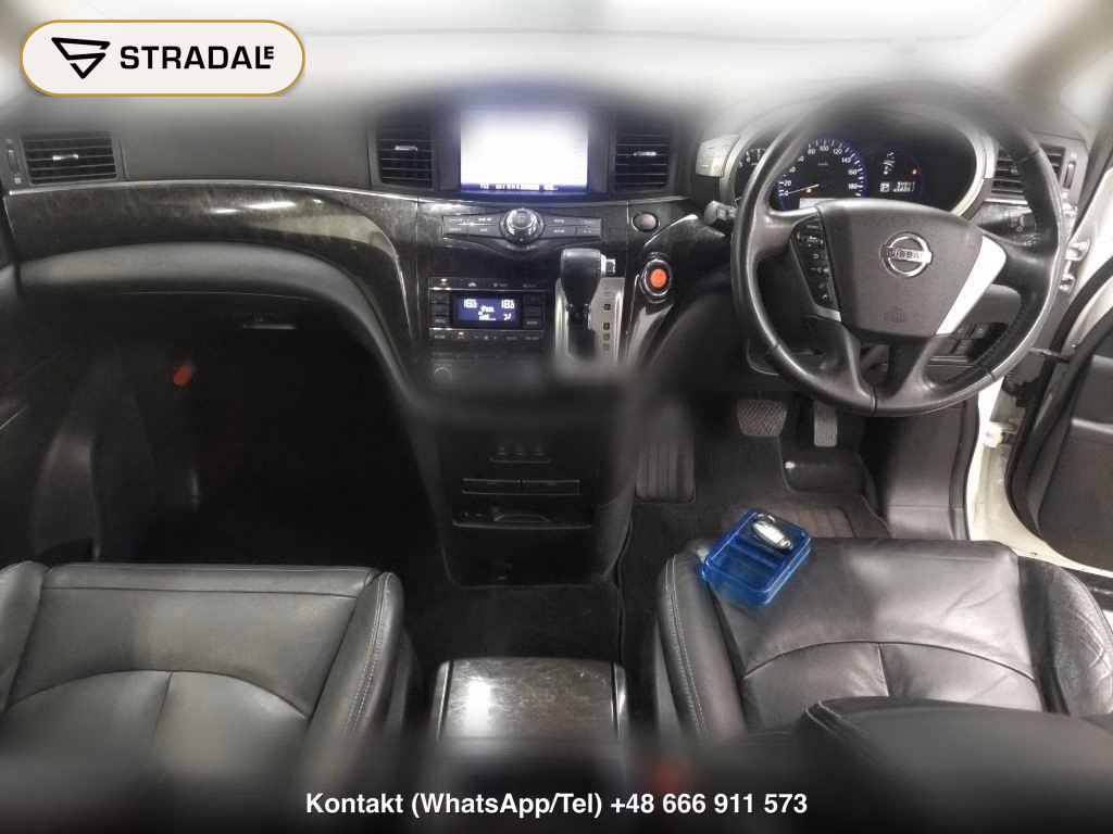 NISSAN ELGRAND 5D RIDER BLACK LINE BLACK LEATHER SEAT, miniaturka 4
