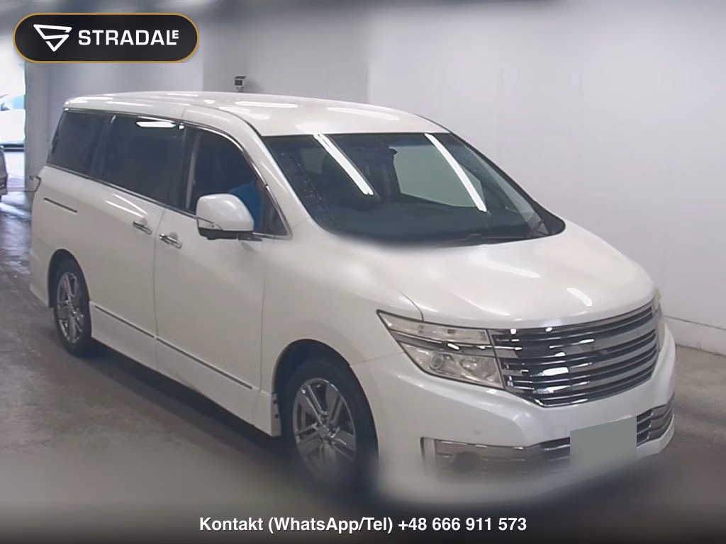 NISSAN ELGRAND 5D RIDER BLACK LINE BLACK LEATHER SEAT 2014, aukcja z Japonii, zdjęcie 1