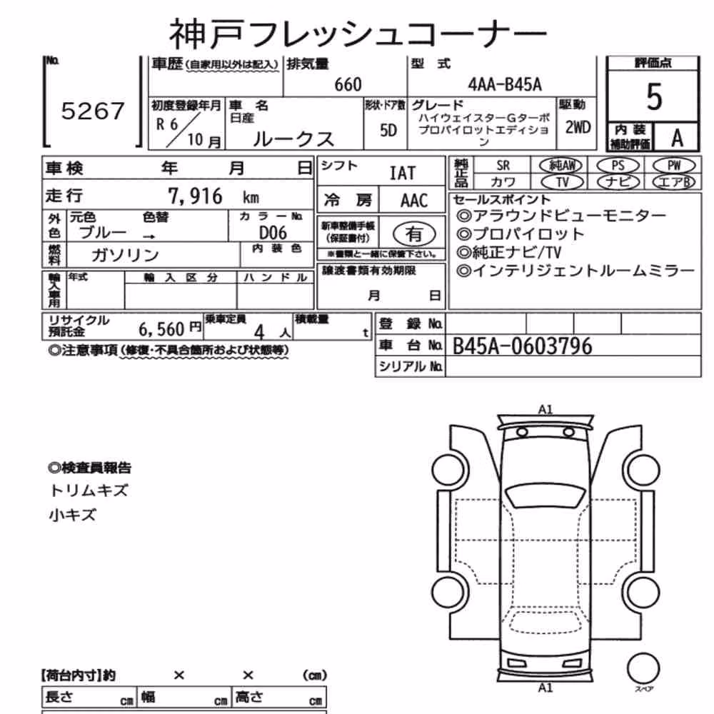 Notka aukcyjna: NISSAN ROOX HIGHWAY STAR G TURBO PROPILOT EDITION