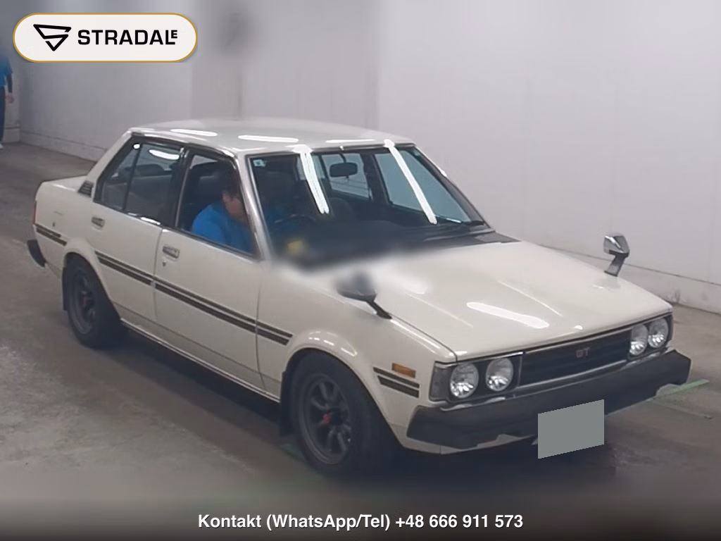TOYOTA COROLLA 4D 1600GT 1980, aukcja z Japonii, zdjęcie 1