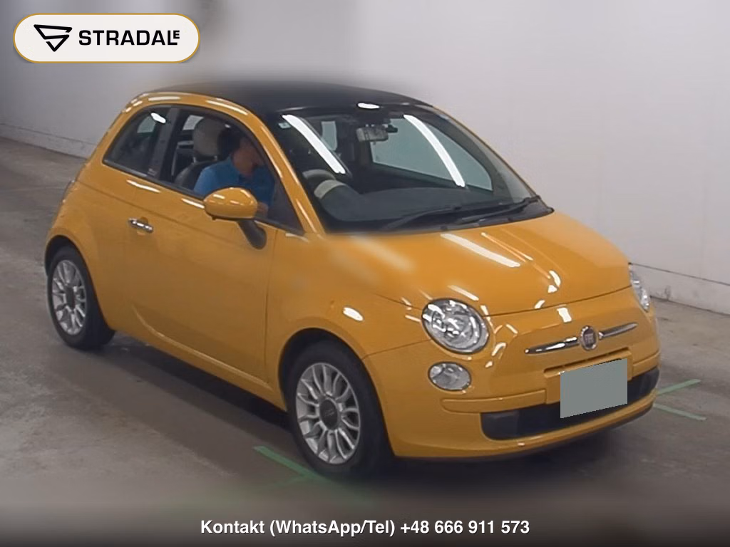 FIAT 500C GIALLA 2016, aukcja z Japonii, zdjęcie 1
