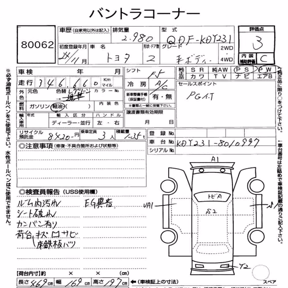 Notka aukcyjna: TOYOTA OTHERS