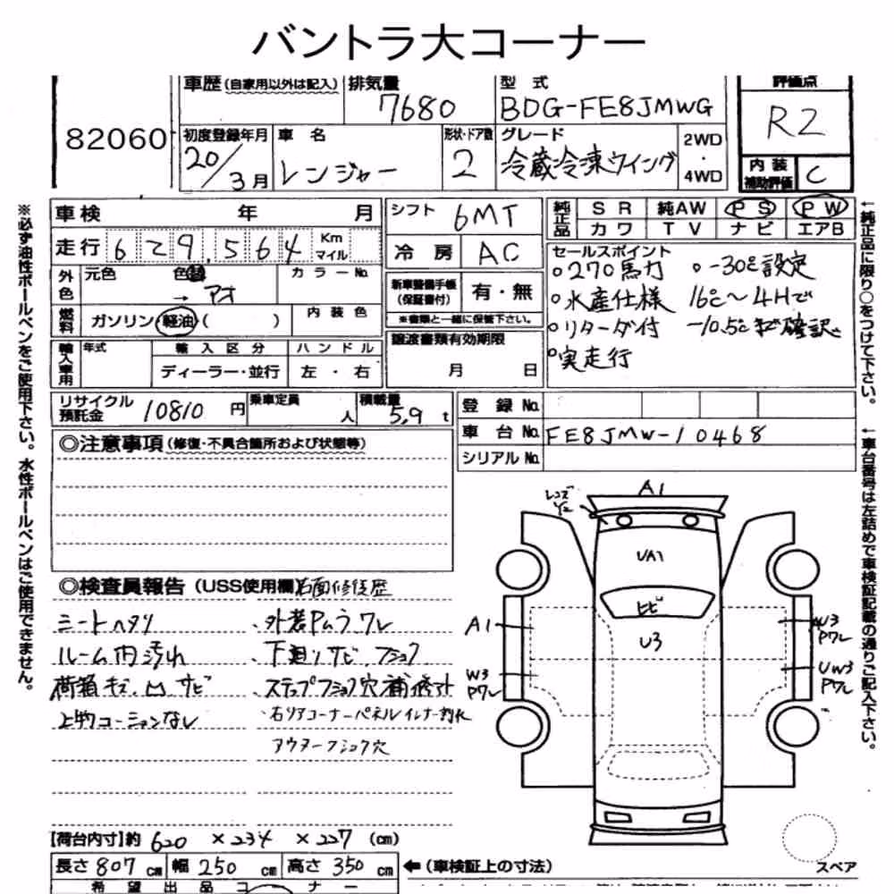 Notka aukcyjna: HINO HINO RANGER 2D OTHERS