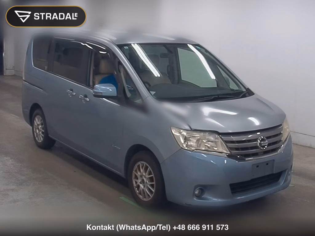 NISSAN SERENA 5D 20G S-HYBRID 2013, aukcja z Japonii, zdjęcie 1