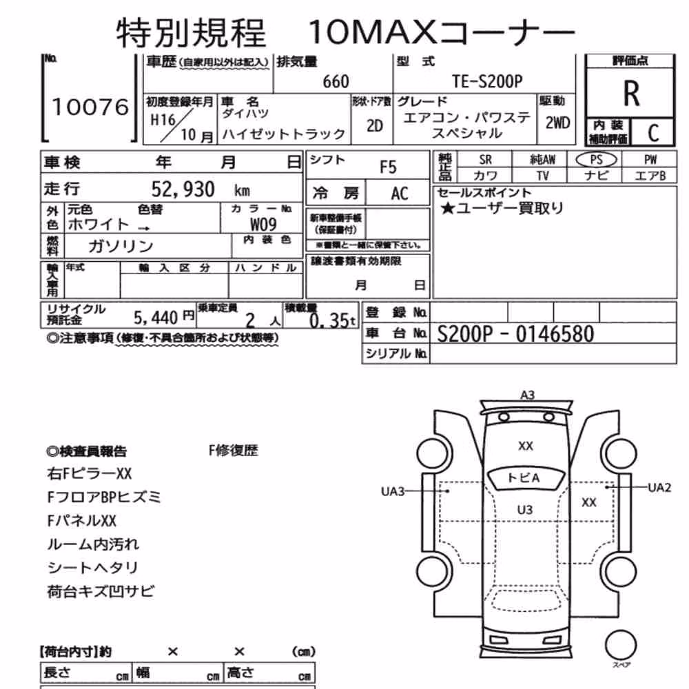 Notka aukcyjna: DAIHATSU HIJET TRUCK AIR-CONDITIONER POWER-STEERING SPECIAL