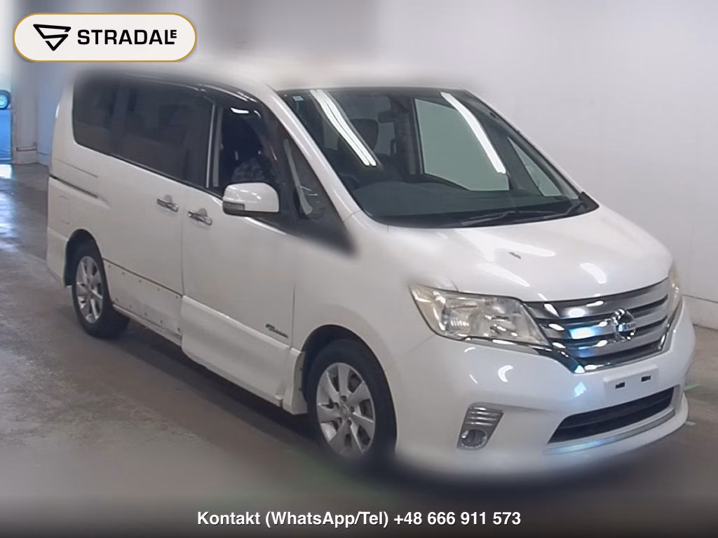 NISSAN SERENA 5D HIGHWAY STAR S-HYBRID 2013, aukcja z Japonii, zdjęcie 1