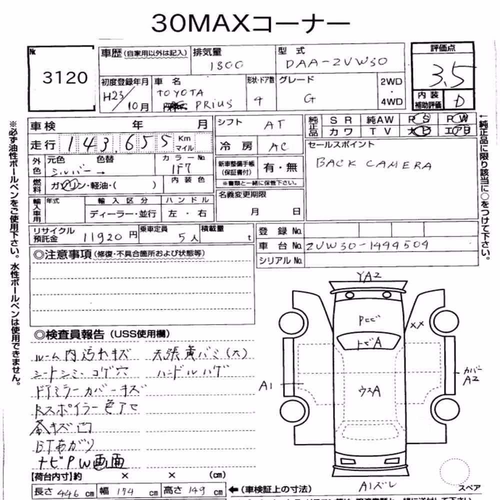 Notka aukcyjna: TOYOTA PRIUS 5D OTHERS