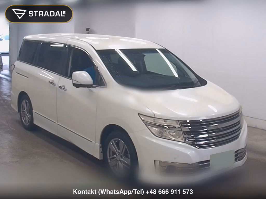 NISSAN ELGRAND 5D RIDER BLACK LINE BLACK LEATHER SEAT 2014, aukcja z Japonii, zdjęcie 1