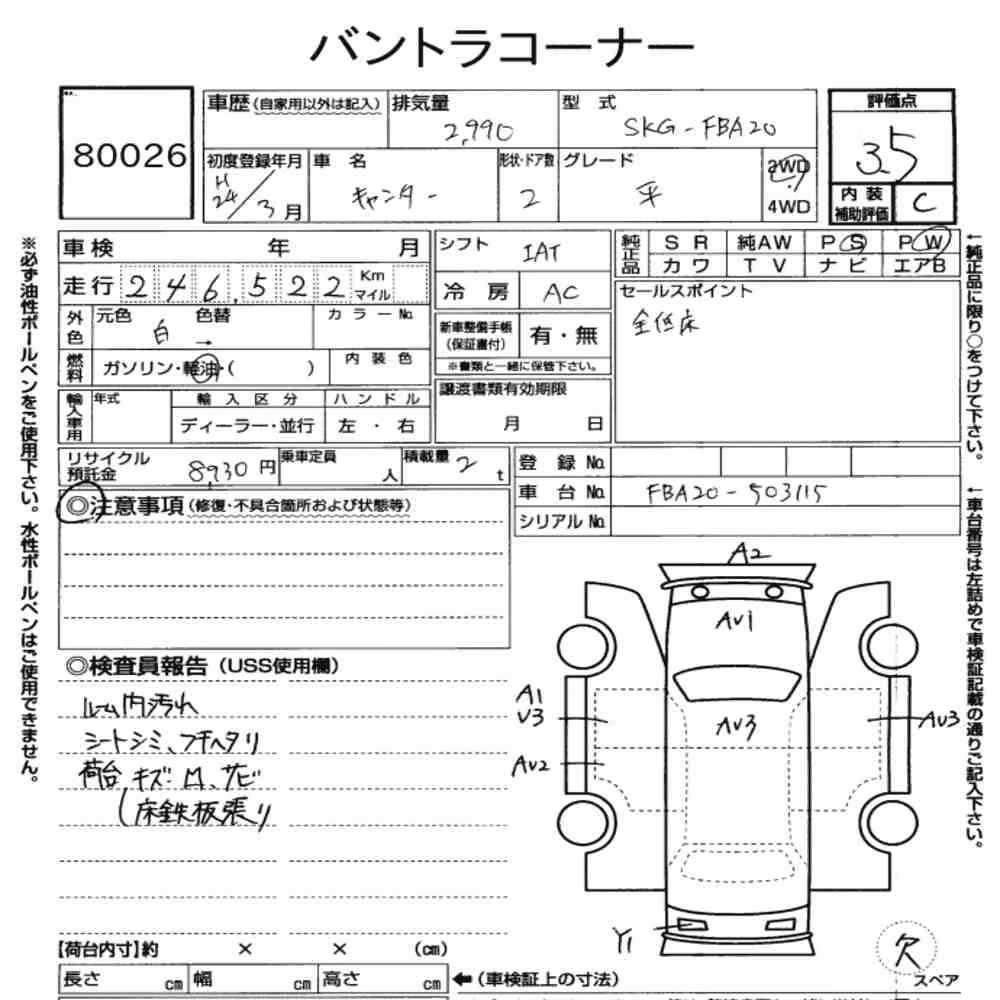 Notka aukcyjna: MITSUBISHI FUSO CANTER 2D