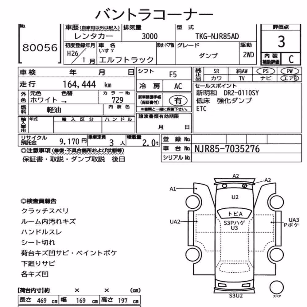 Notka aukcyjna: ISUZU ELF TRUCK DUMP