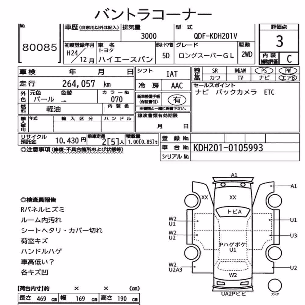 Notka aukcyjna: TOYOTA HIACE VAN 5D LONG SUPER GL