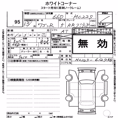 Notka aukcyjna: SUZUKI WAGON R RR 5D RR LIMITED