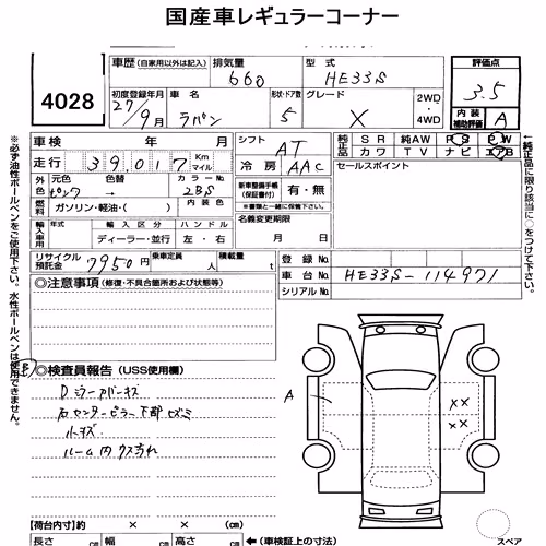 Notka aukcyjna: SUZUKI ALTO LAPIN X