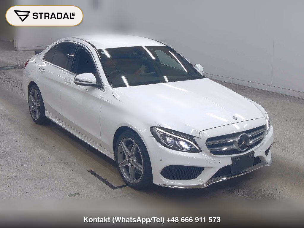 MERCEDES BENZ C-CLASS 4D C200 AVANTGARDE AMG LINE 2016, aukcja z Japonii, zdjęcie 1