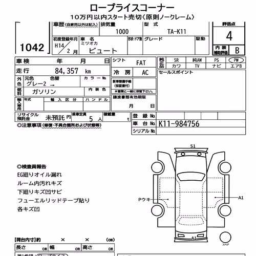 Notka aukcyjna: MITSUOKA VIEWT 4D
