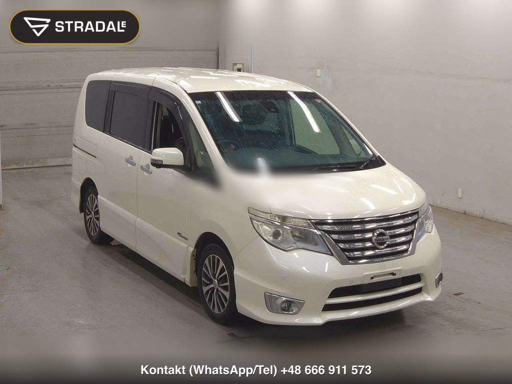 NISSAN SERENA 5D HIGHWAY STAR V SELECTOR + SAFETY Ⅱ SHV 2016, aukcja z Japonii, zdjęcie 1