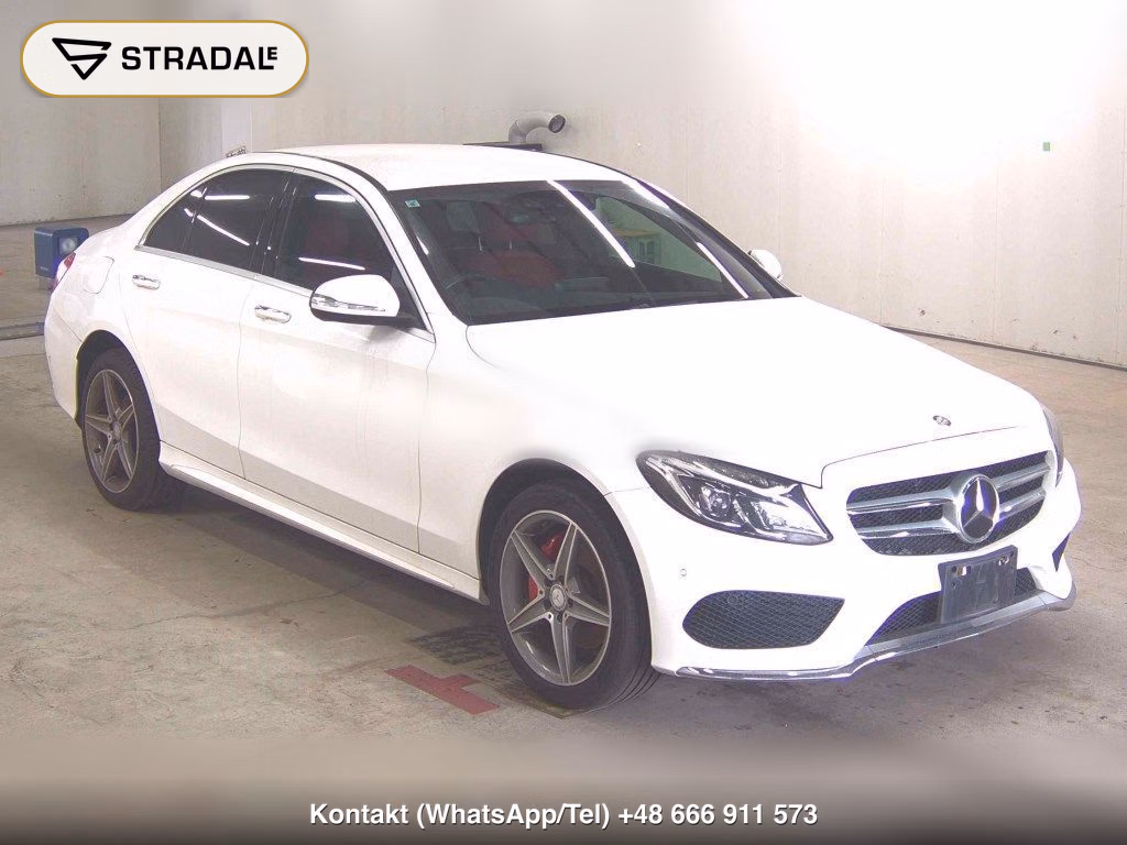 MERCEDES BENZ C-CLASS 4D C200 AVANTGARDE AMG LINE 2015, aukcja z Japonii, zdjęcie 1