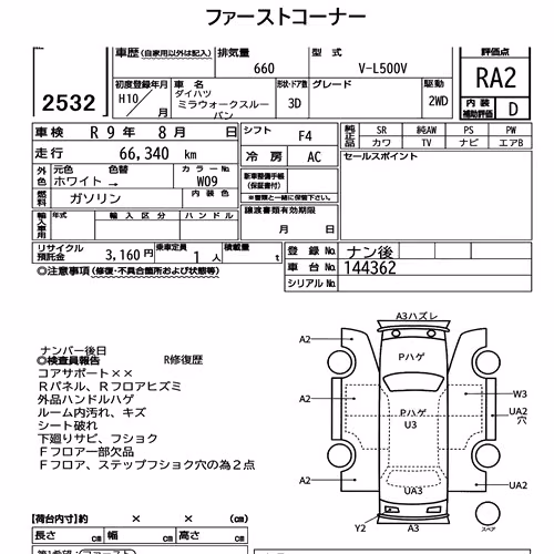 Notka aukcyjna: DAIHATSU MIRA WALKTHROUGH VAN 3D