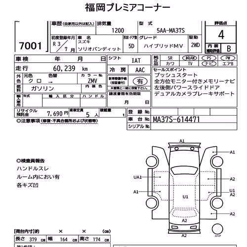 Notka aukcyjna: SUZUKI SOLIO BANDIT HYBRID MV
