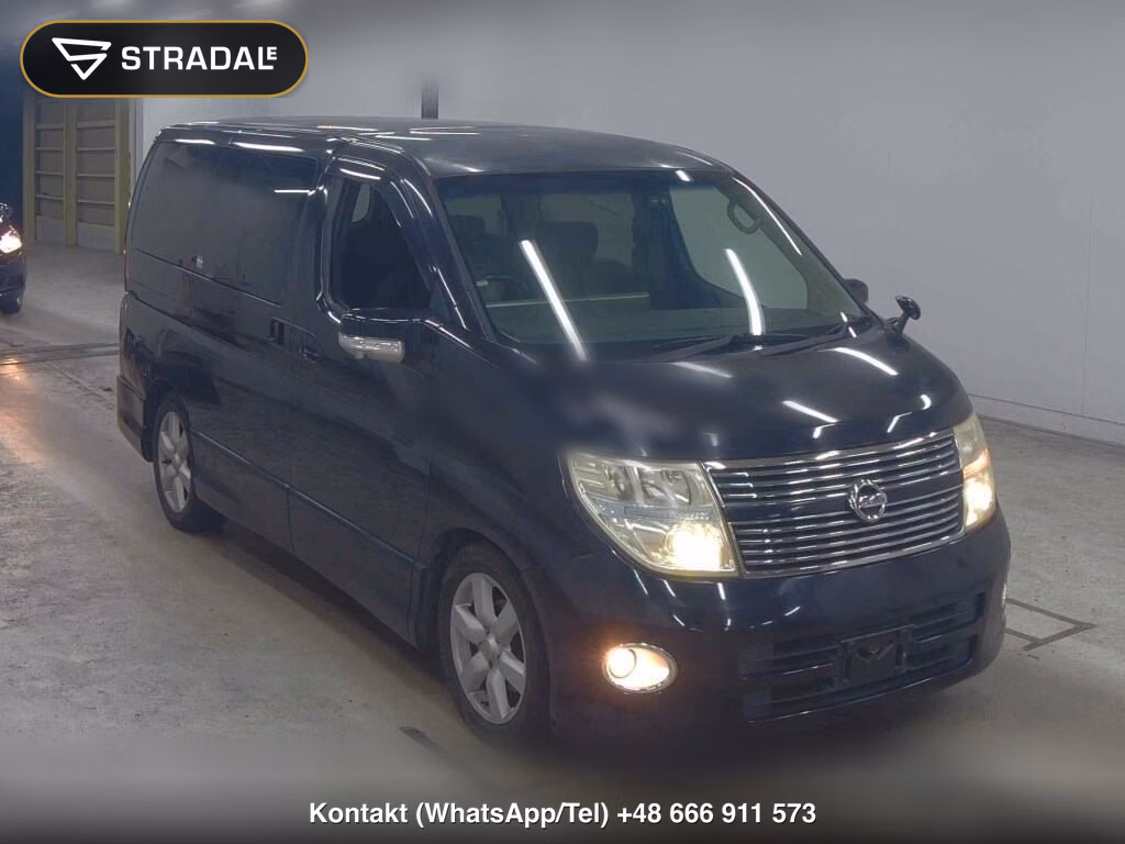 NISSAN ELGRAND 5D 250 HIGHWAY STAR BLACK LEATHER EDITION 2008, aukcja z Japonii, zdjęcie 1