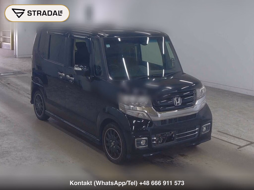HONDA N-BOX CUSTOM G TURBO SS BLACK STYLE PACKAGE 2017, aukcja z Japonii, zdjęcie 1