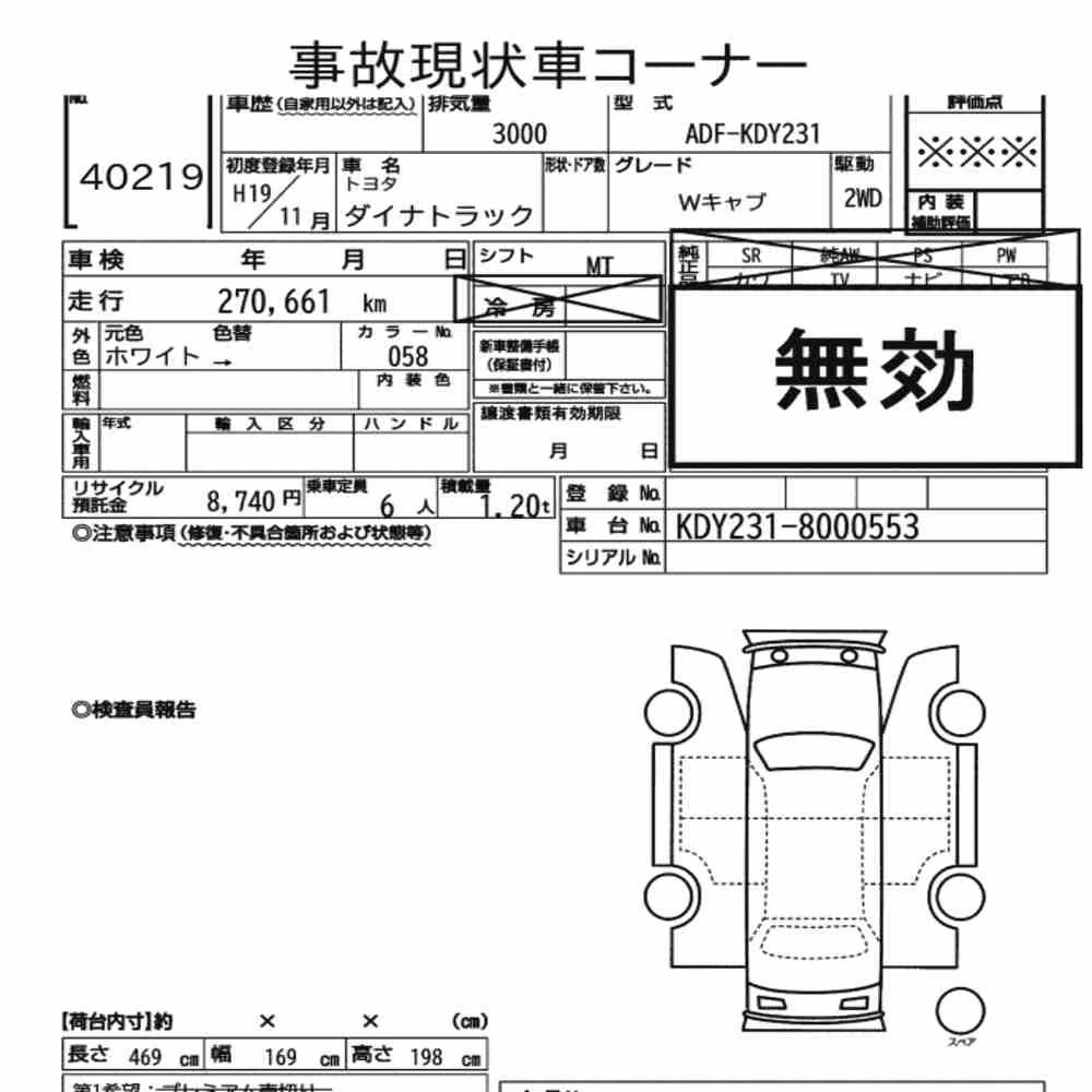 Notka aukcyjna: TOYOTA DYNA TRUCK OTHERS