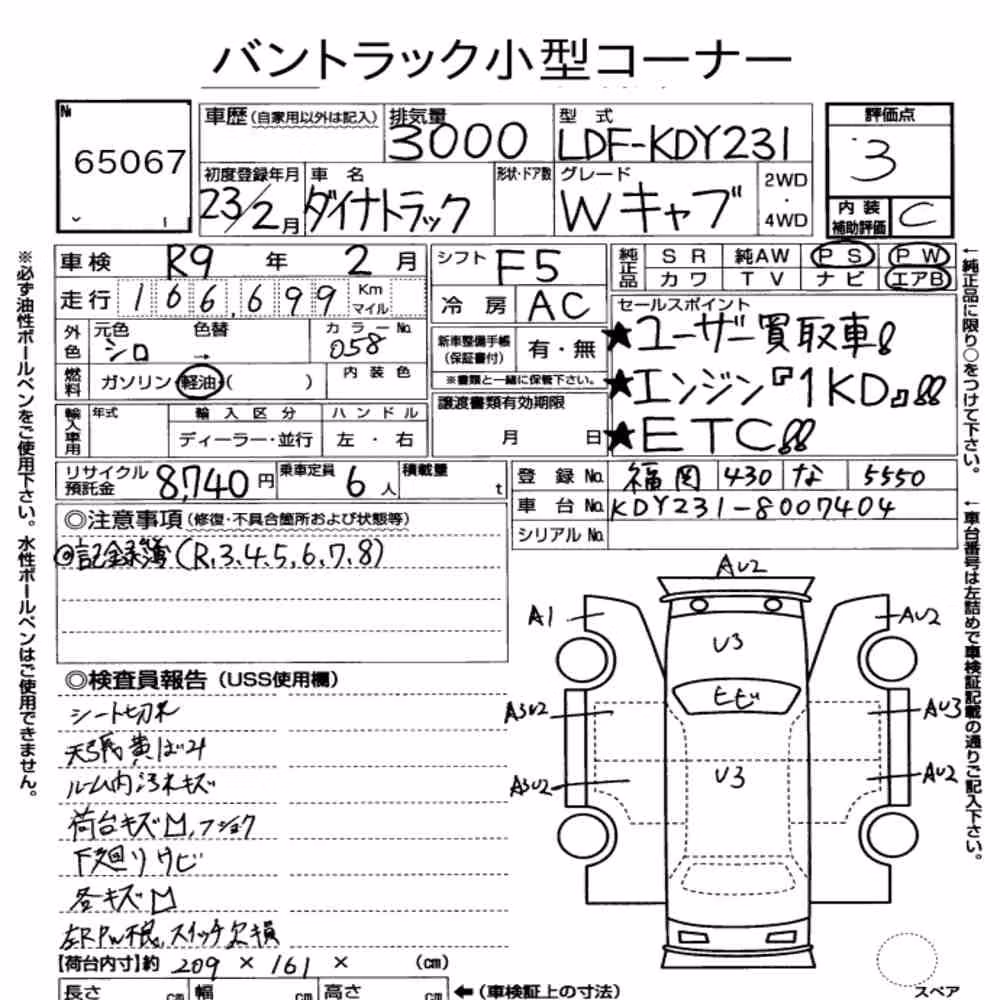 Notka aukcyjna: TOYOTA DYNA TRUCK 4D OTHERS