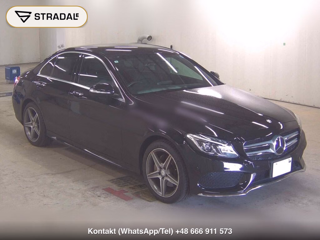 MERCEDES BENZ C-CLASS 4D C200 AVANTGARDE AMG LINE 2015, aukcja z Japonii, zdjęcie 1
