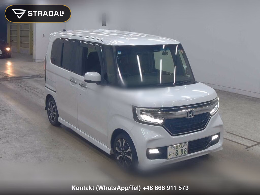 HONDA N-BOX CUSTOM G・L HONDA SENSING 2018, aukcja z Japonii, zdjęcie 1