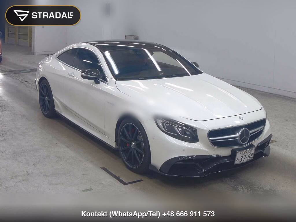MERCEDES AMG S-CLASS CP 4WD S63 4MATIC COUPE 2016, aukcja z Japonii, zdjęcie 1