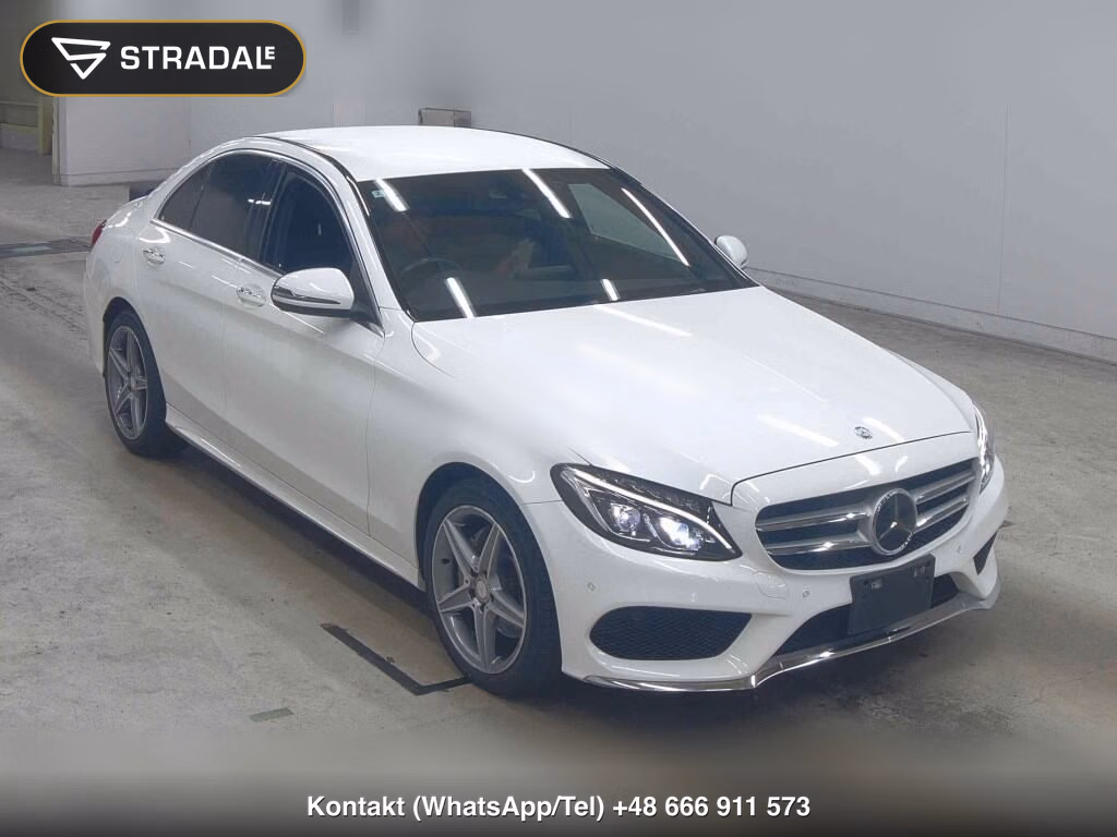 MERCEDES BENZ C-CLASS 4D C200 AVANTGARDE AMG LINE 2016, aukcja z Japonii, zdjęcie 1