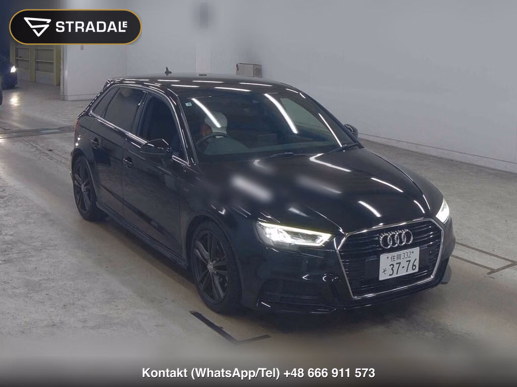 AUDI A3 5D SPORTBACK 30 TFSI SPORT S LINE PACKAGE 2019, aukcja z Japonii, zdjęcie 1