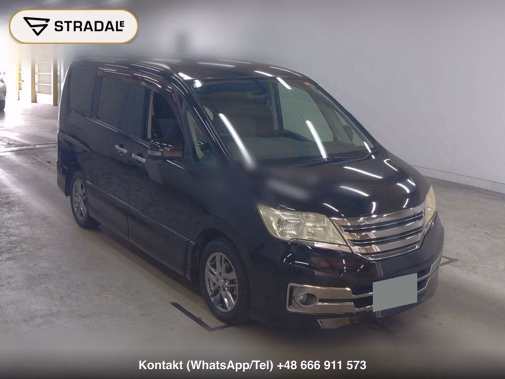 NISSAN SERENA 5D RIDER BLACK LINE 2012, aukcja z Japonii, zdjęcie 1