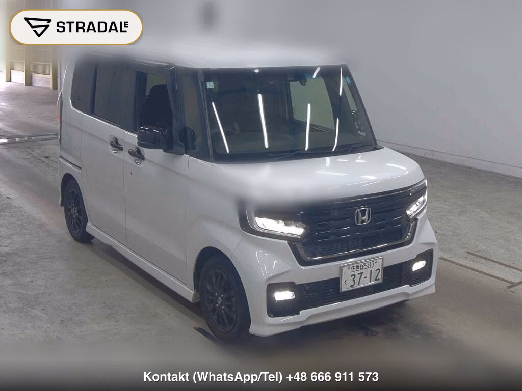 HONDA N-BOX CUSTOM L STYLE PLUS BLACK 2022, aukcja z Japonii, zdjęcie 1