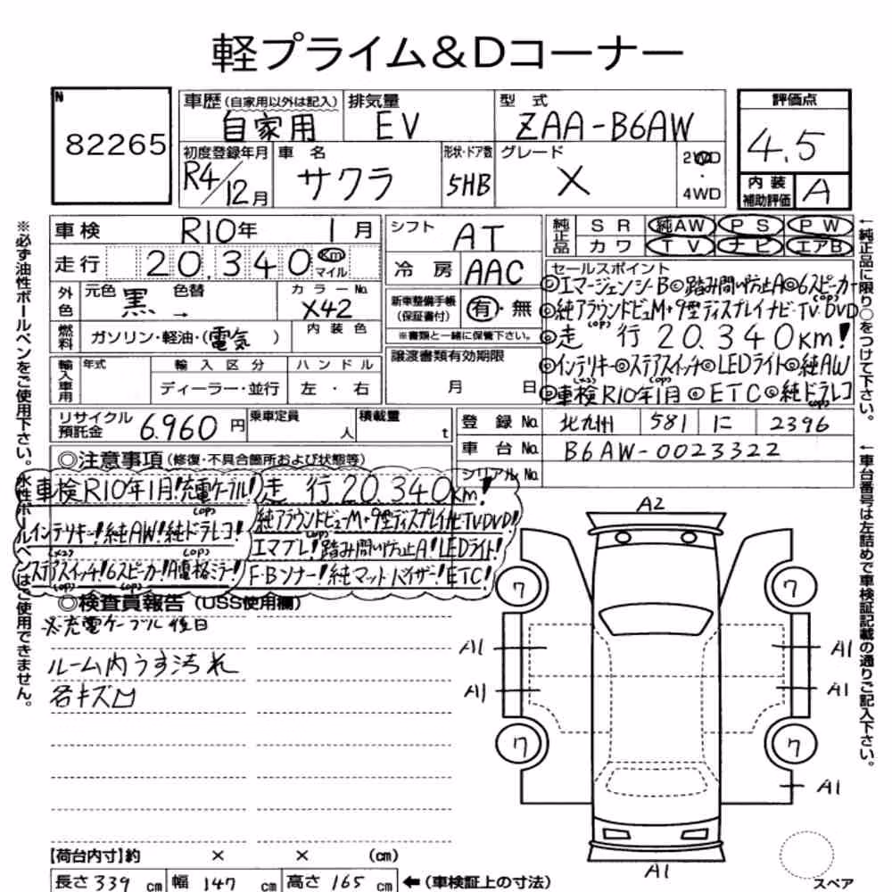 Notka aukcyjna: NISSAN SAKURA X