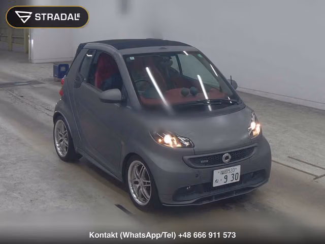 MCC SMART FORTWO CABRIO BRABUS EXCLUSIVE ED TAILORMADE 2013, samochód z aukcji Japonii