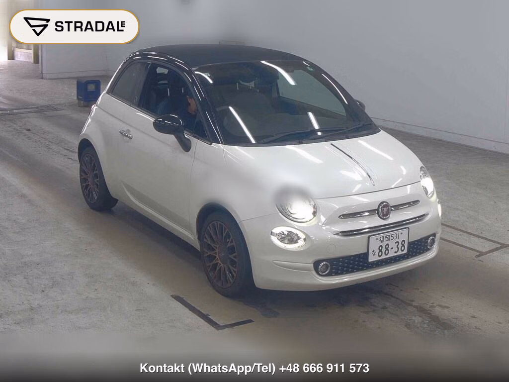 FIAT 500C 120TH TUXEDO 2019, aukcja z Japonii, zdjęcie 1