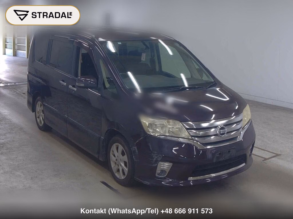 NISSAN SERENA 5D HIGHWAY STAR V SELECTION 2012, aukcja z Japonii, zdjęcie 1