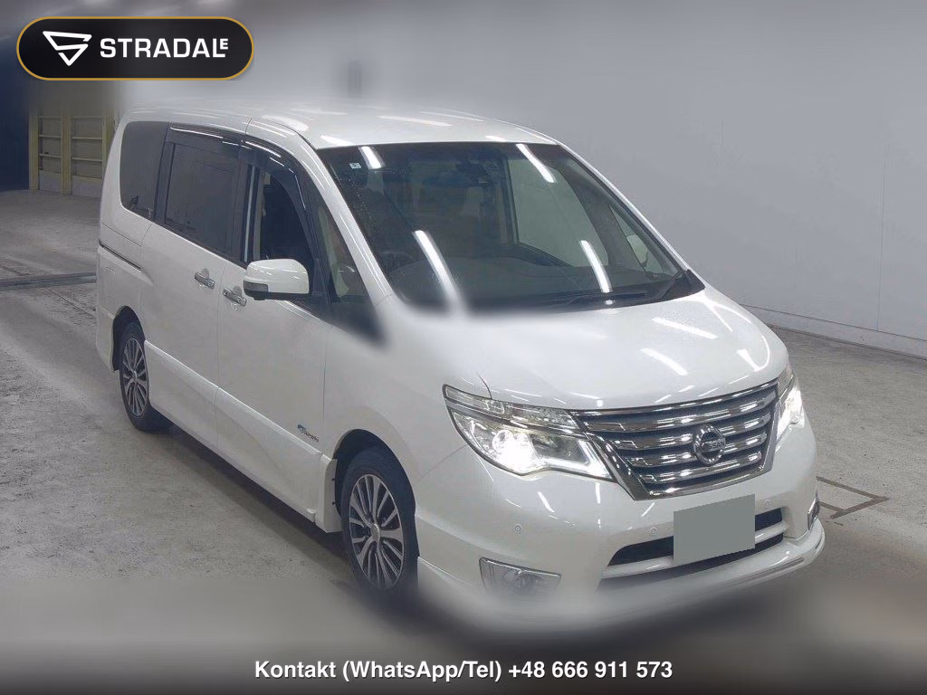 NISSAN SERENA 5D HIGHWAY STAR V SELECTOR + SAFETY Ⅱ SHV 2016, aukcja z Japonii, zdjęcie 1