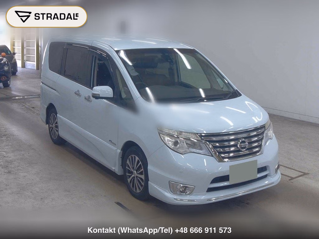 NISSAN SERENA 5D HIGHWAY STAR V SELECTOR + SAFETY Ⅱ SHV 2016, aukcja z Japonii, zdjęcie 1