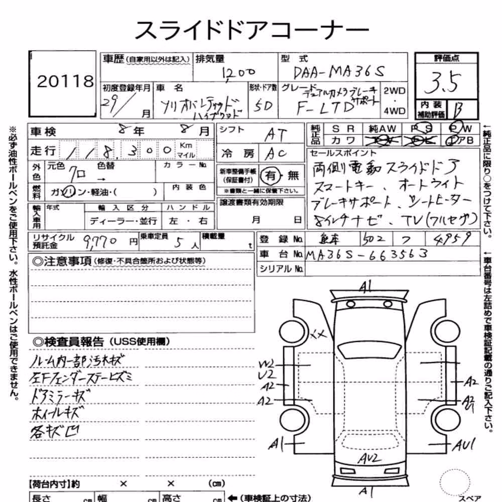 Notka aukcyjna: SUZUKI SOLIO BANDIT F LIMITED