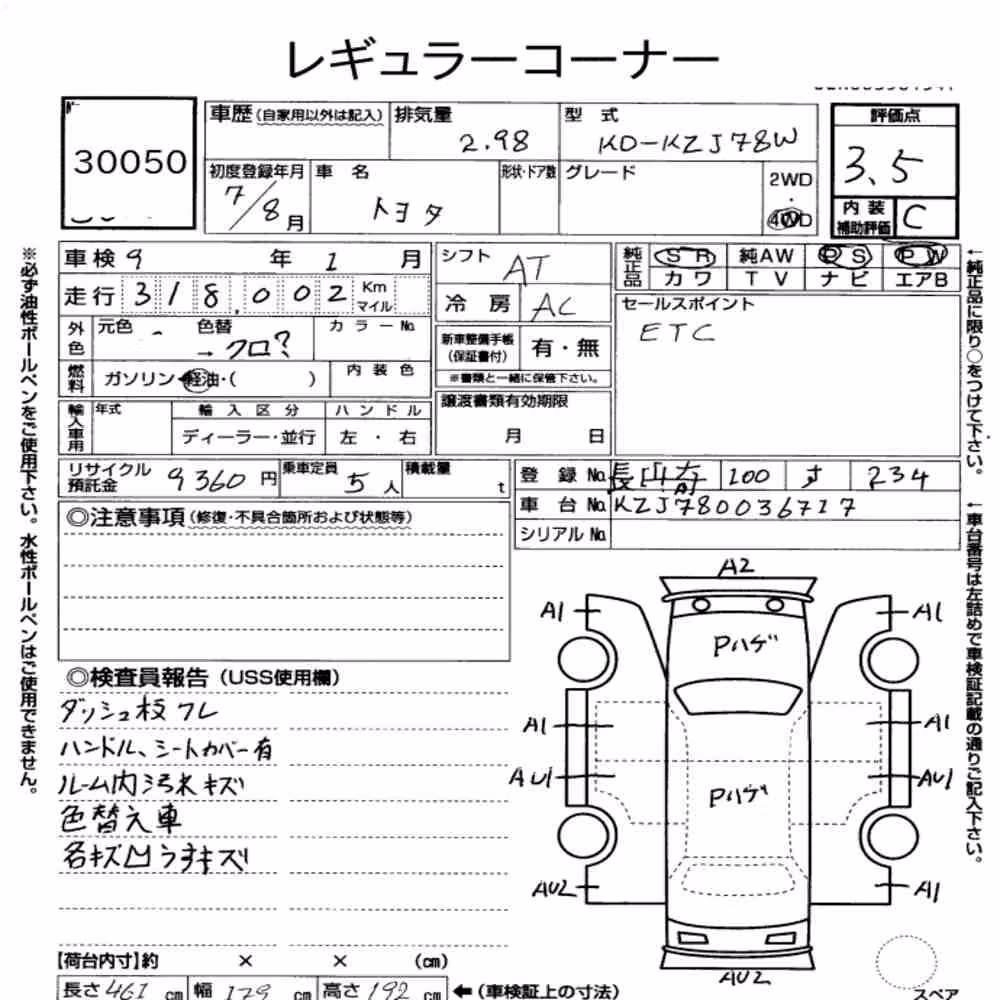 Notka aukcyjna: TOYOTA LAND CRUISER PRADO 5D 4WD