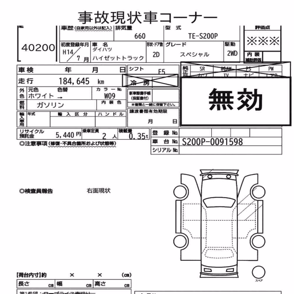 Notka aukcyjna: DAIHATSU HIJET TRUCK SPECIAL