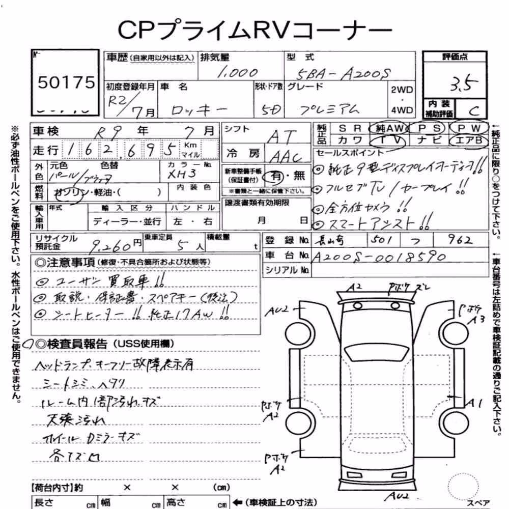Notka aukcyjna: DAIHATSU ROCKY 5D PREMIUM