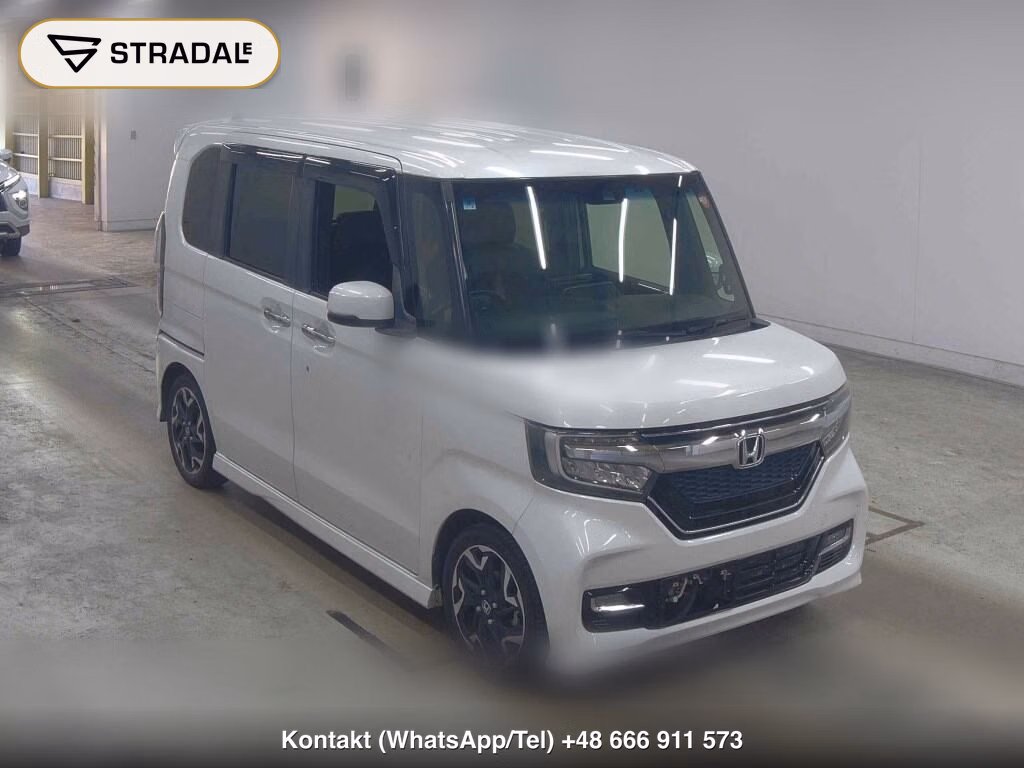 HONDA N-BOX CUSTOM G･L TURBO HONDA SENSING 2018, aukcja z Japonii, zdjęcie 1