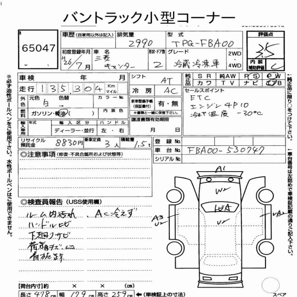 Notka aukcyjna: MITSUBISHI FUSO CANTER 2D OTHERS