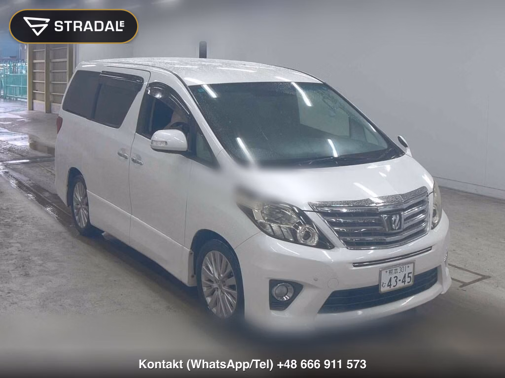 TOYOTA ALPHARD 240S 2012, aukcja z Japonii, zdjęcie 1