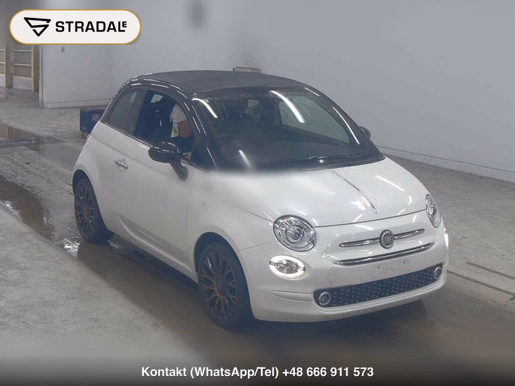 FIAT 500C 120TH TUXEDO 2019, aukcja z Japonii, zdjęcie 1