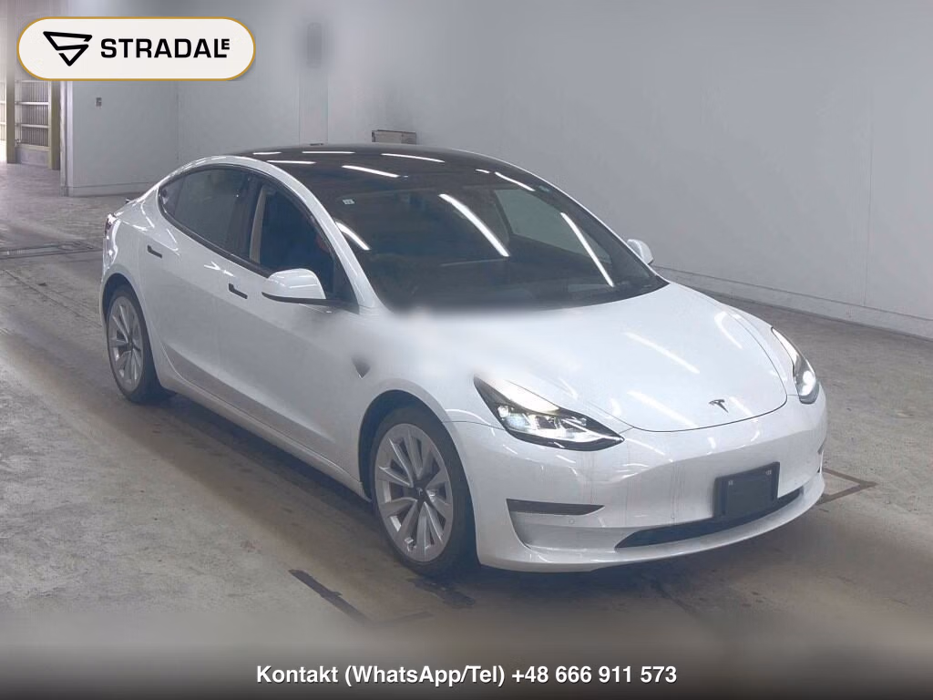 TESLA MODEL 3 4WD LONG RANGE 2021, aukcja z Japonii, zdjęcie 1